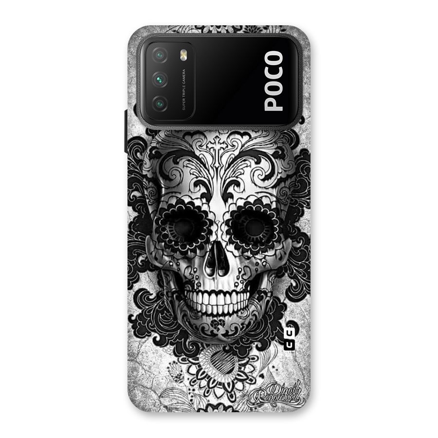 Floral Ghost Back Case for Poco M3