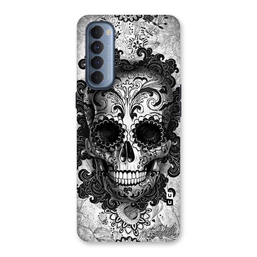 Floral Ghost Back Case for Reno4 Pro