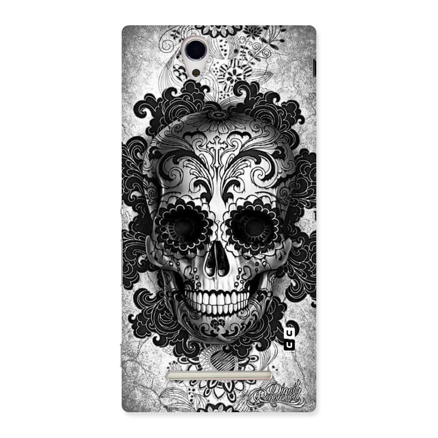 Floral Ghost Back Case for Sony Xperia C3