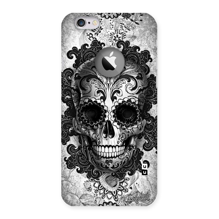Floral Ghost Back Case for iPhone 6 Logo Cut