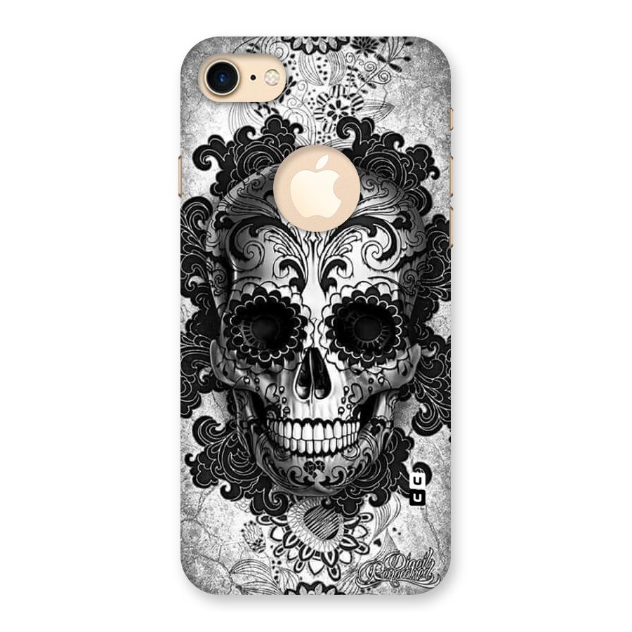 Floral Ghost Back Case for iPhone 7 Logo Cut