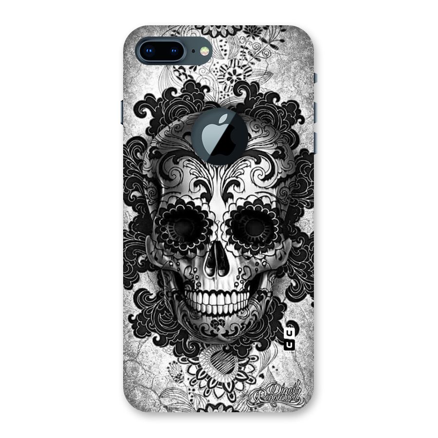 Floral Ghost Back Case for iPhone 7 Plus Logo Cut