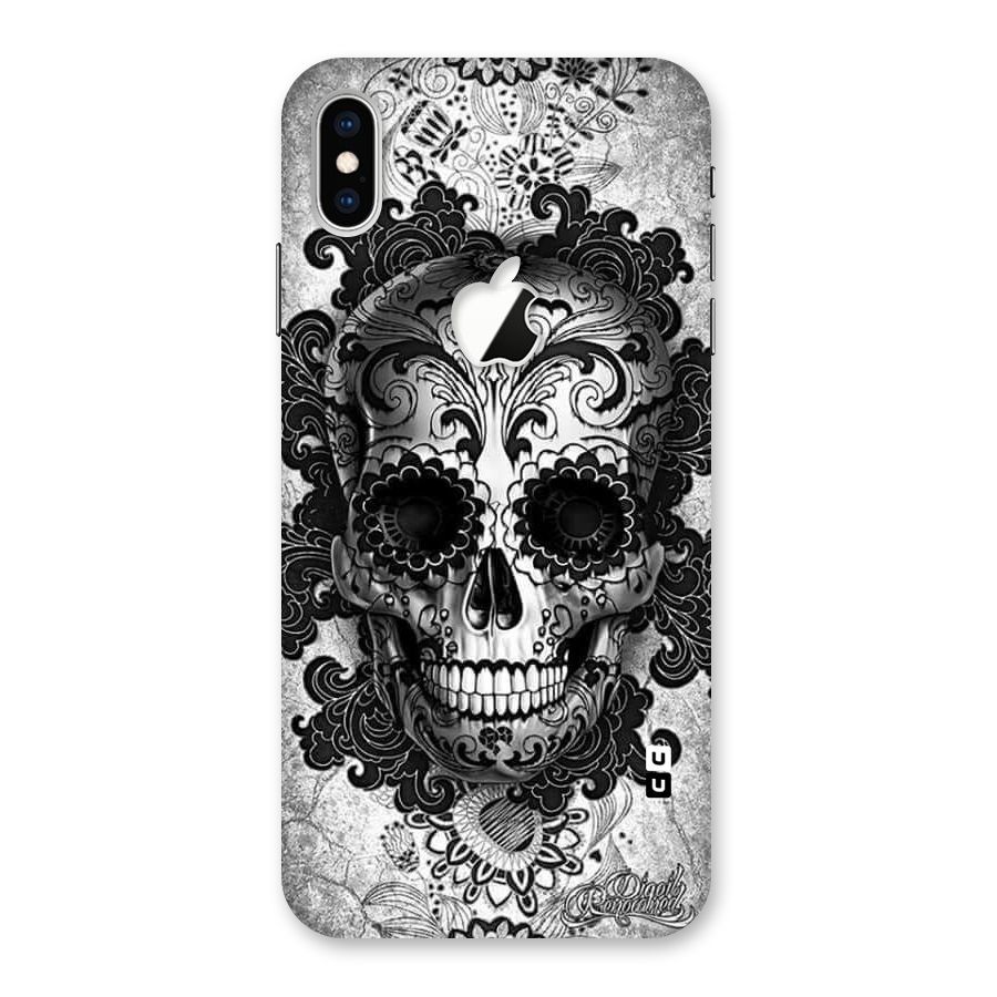 Floral Ghost Back Case for iPhone XS Max Apple Cut