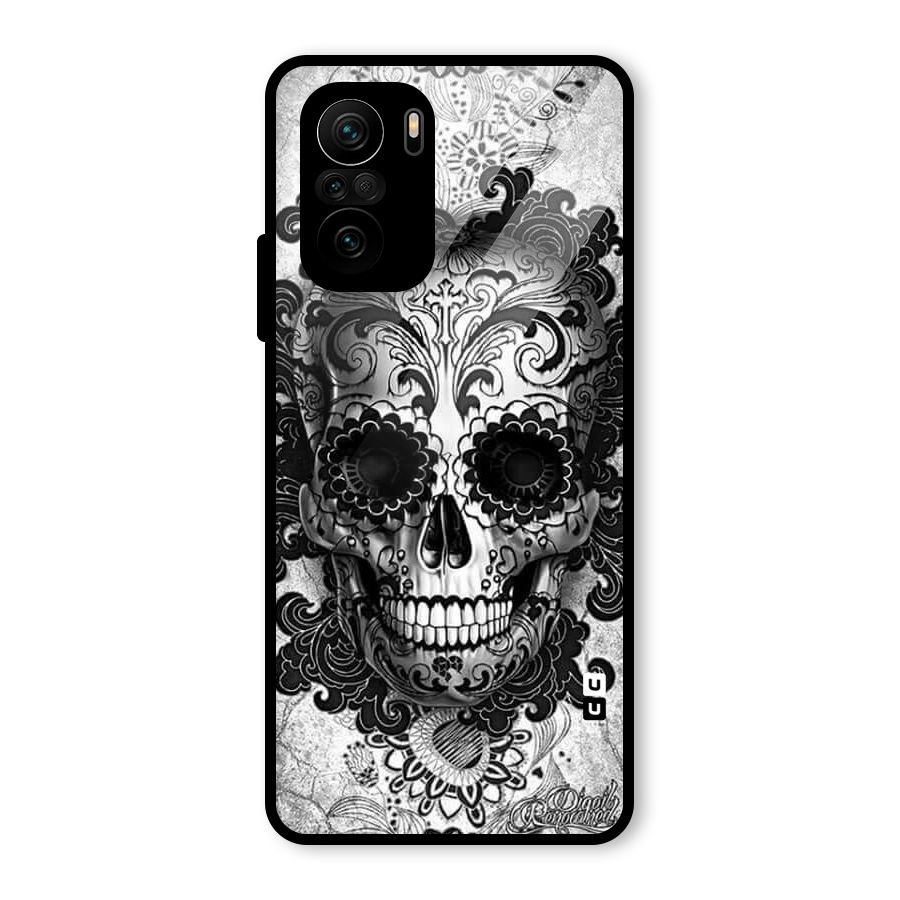 Floral Ghost Glass Back Case for Mi 11X Pro