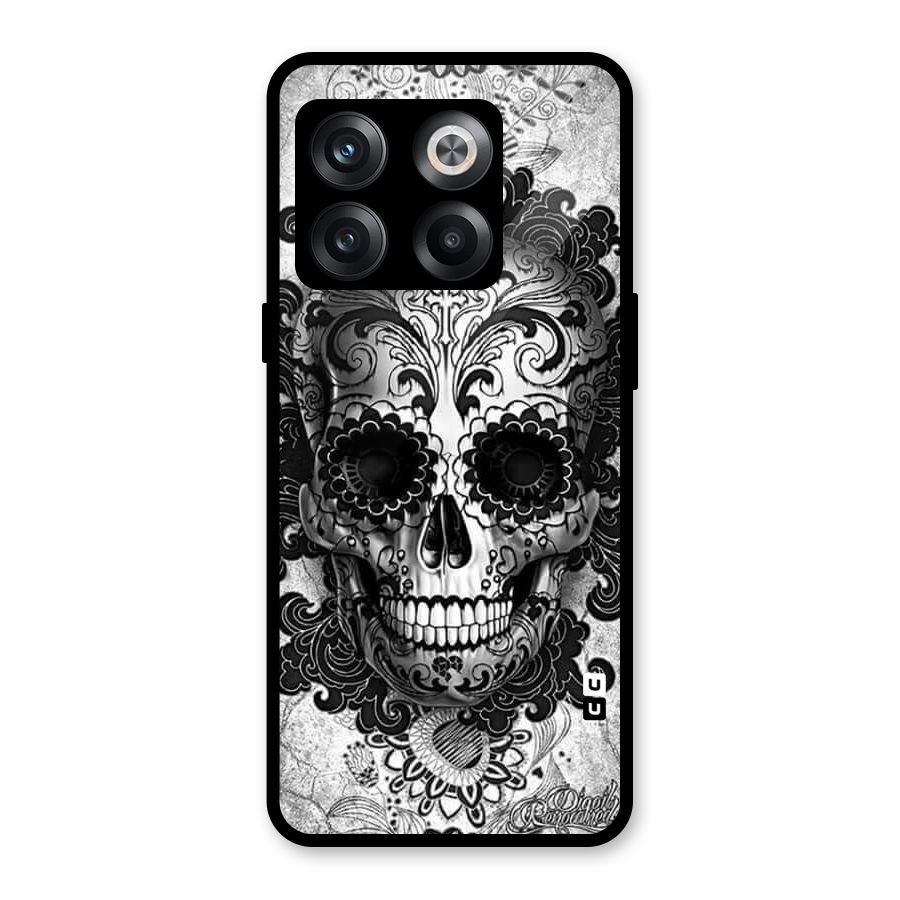 Floral Ghost Glass Back Case for OnePlus 10T