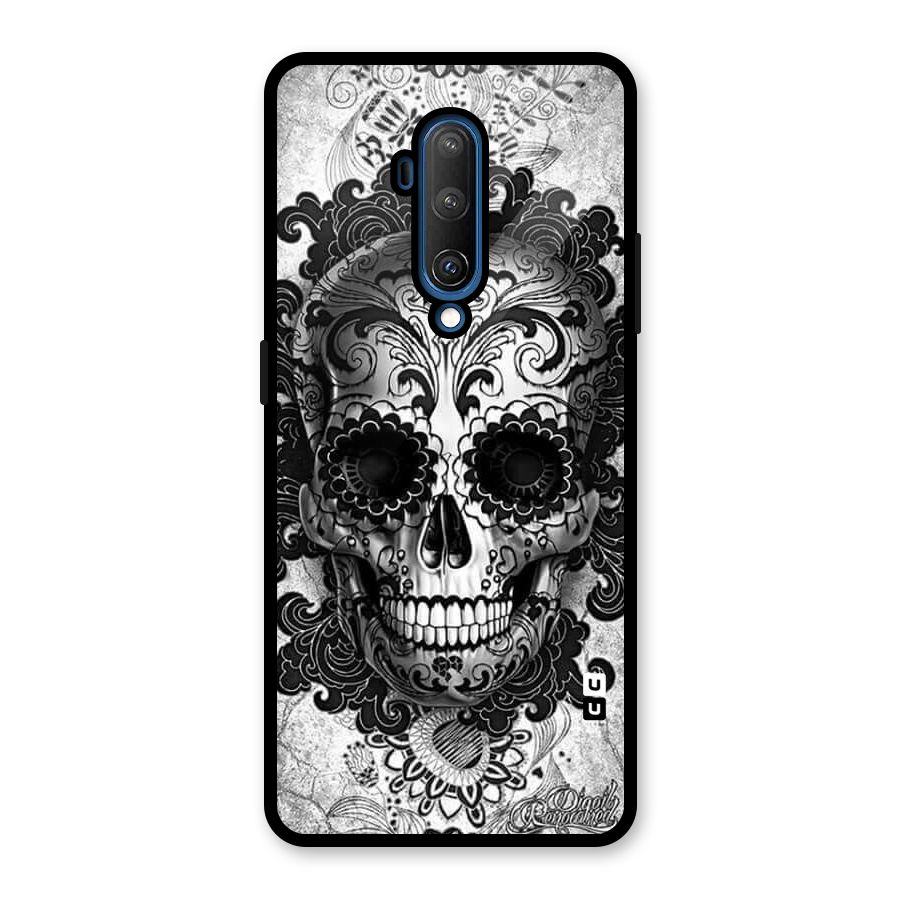 Floral Ghost Glass Back Case for OnePlus 7T Pro