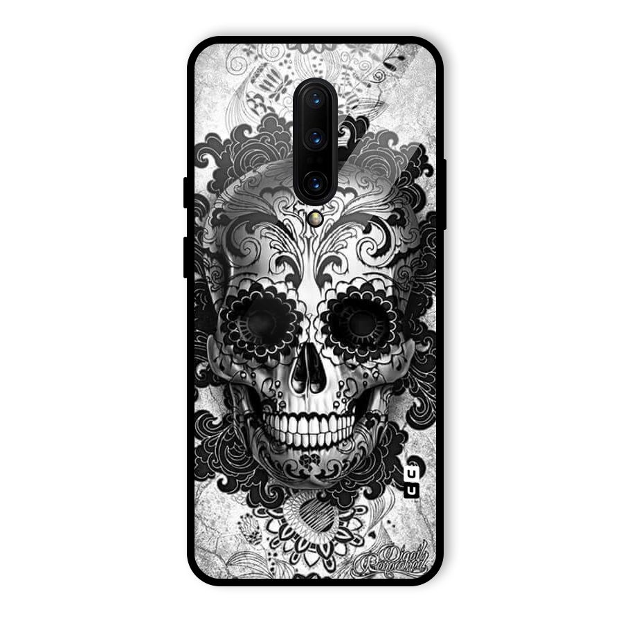 Floral Ghost Glass Back Case for OnePlus 7 Pro