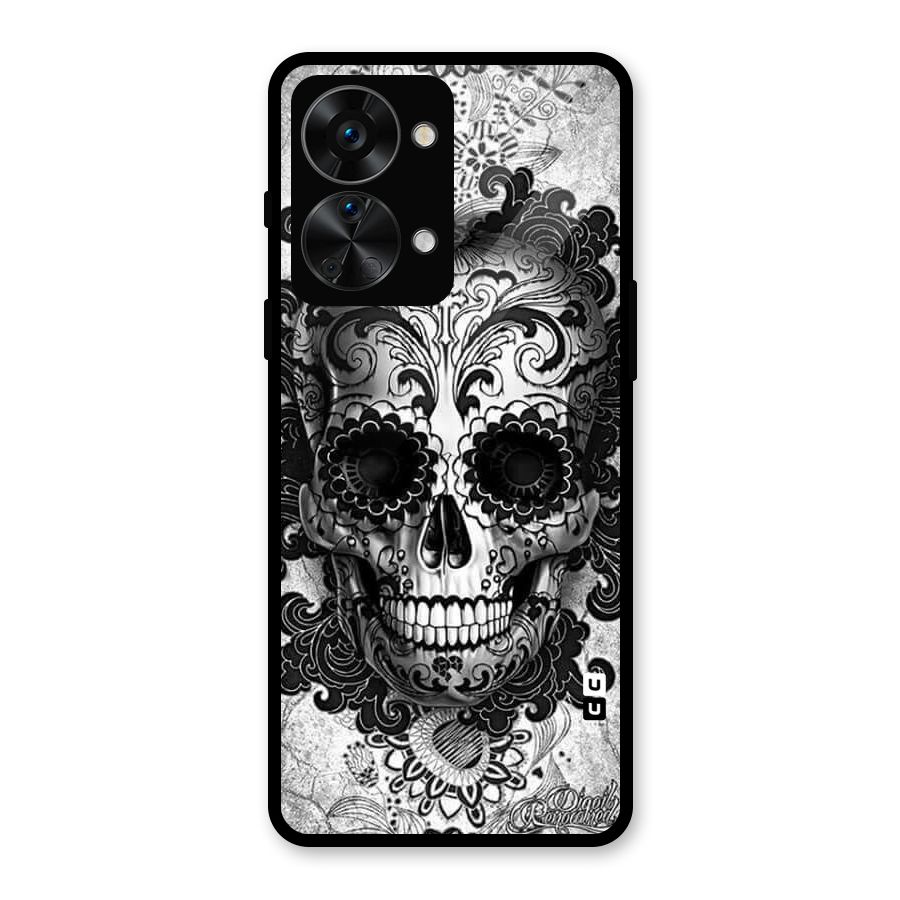 Floral Ghost Glass Back Case for OnePlus Nord 2T
