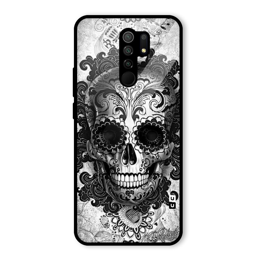 Floral Ghost Glass Back Case for Poco M2