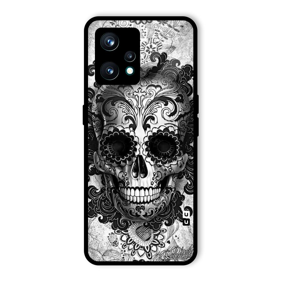 Floral Ghost Glass Back Case for Realme 9 Pro Plus 5G