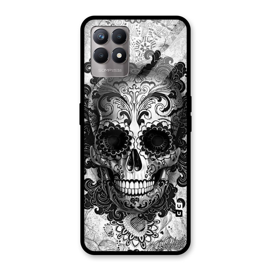 Floral Ghost Glass Back Case for Realme Narzo 50