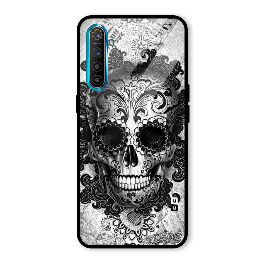 Floral Ghost Glass Back Case for Realme X2