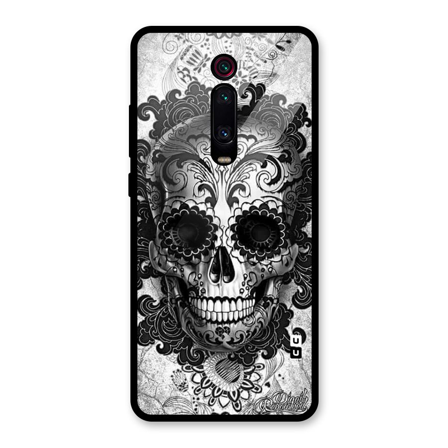 Floral Ghost Glass Back Case for Redmi K20 Pro