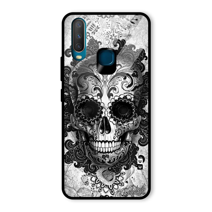 Floral Ghost Glass Back Case for Vivo U10