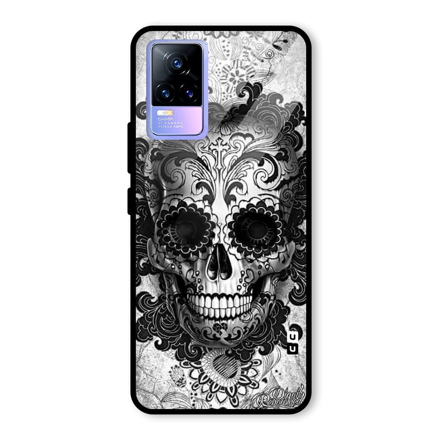 Floral Ghost Glass Back Case for Vivo Y73
