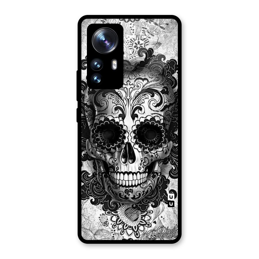 Floral Ghost Glass Back Case for Xiaomi 12 Pro