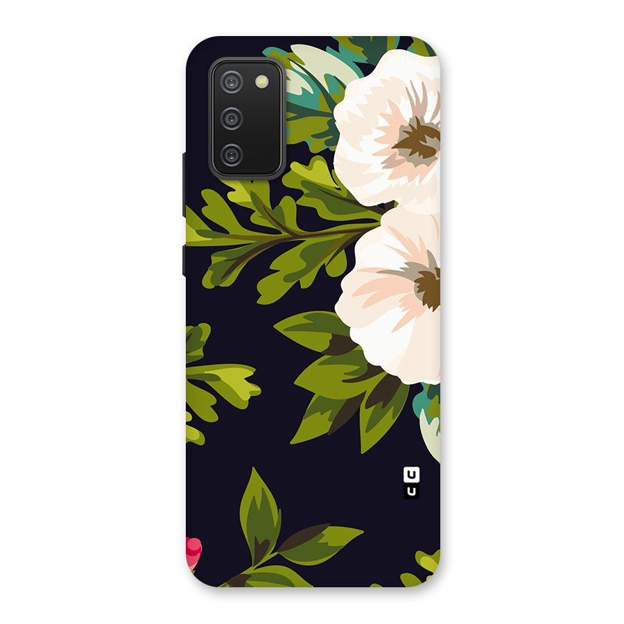 Floral Leaves Back Case for Galaxy M02s
