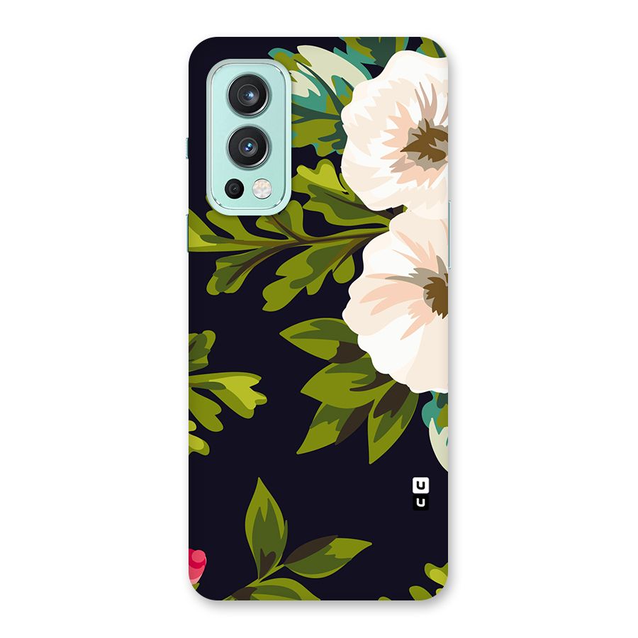 Floral Leaves Back Case for OnePlus Nord 2 5G