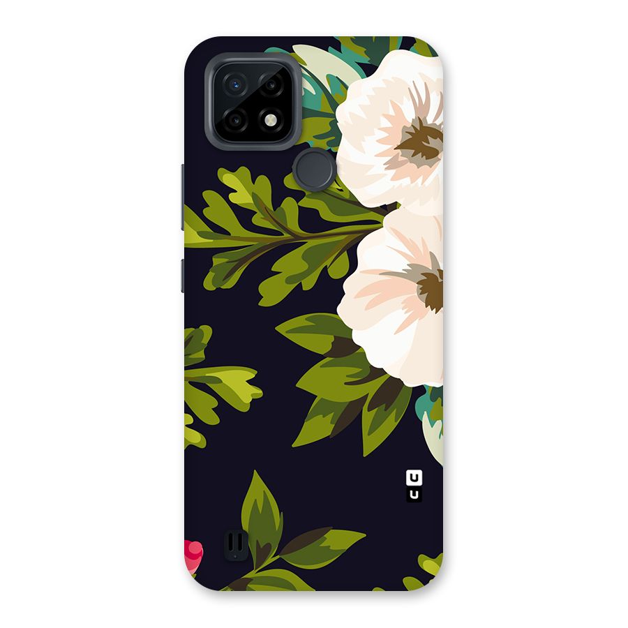 Floral Leaves Back Case for Realme C21