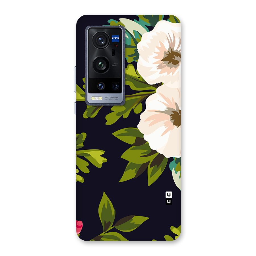 Floral Leaves Back Case for Vivo X60 Pro Plus