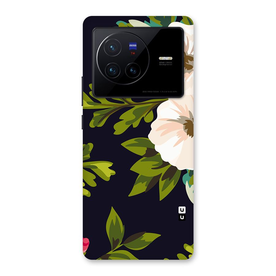 Floral Leaves Back Case for Vivo X80