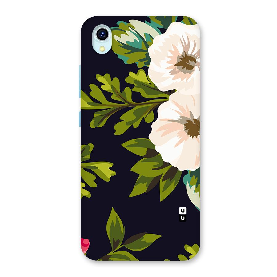 Floral Leaves Back Case for Vivo Y1s
