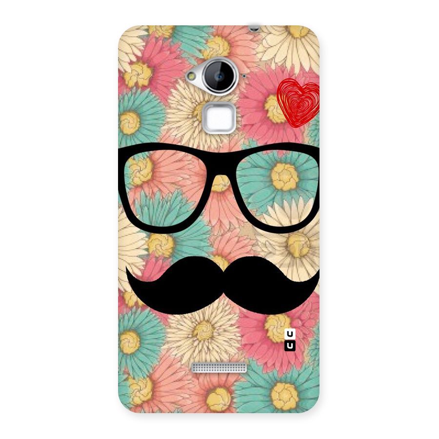 Floral Moustache Back Case for Coolpad Note 3