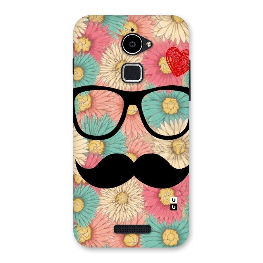 Floral Moustache Back Case for Coolpad Note 3 Lite