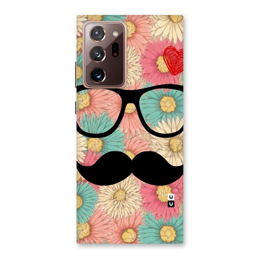 Floral Moustache Back Case for Galaxy Note 20 Ultra