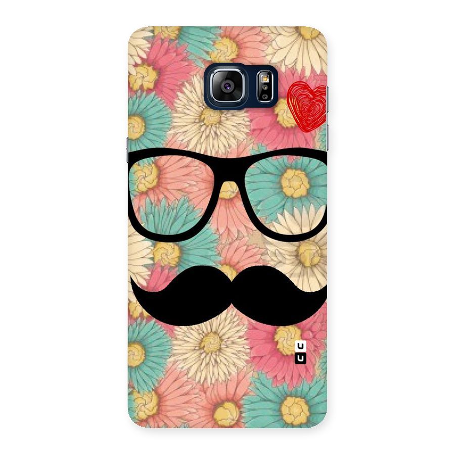 Floral Moustache Back Case for Galaxy Note 5