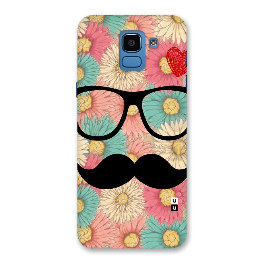 Floral Moustache Back Case for Galaxy On6
