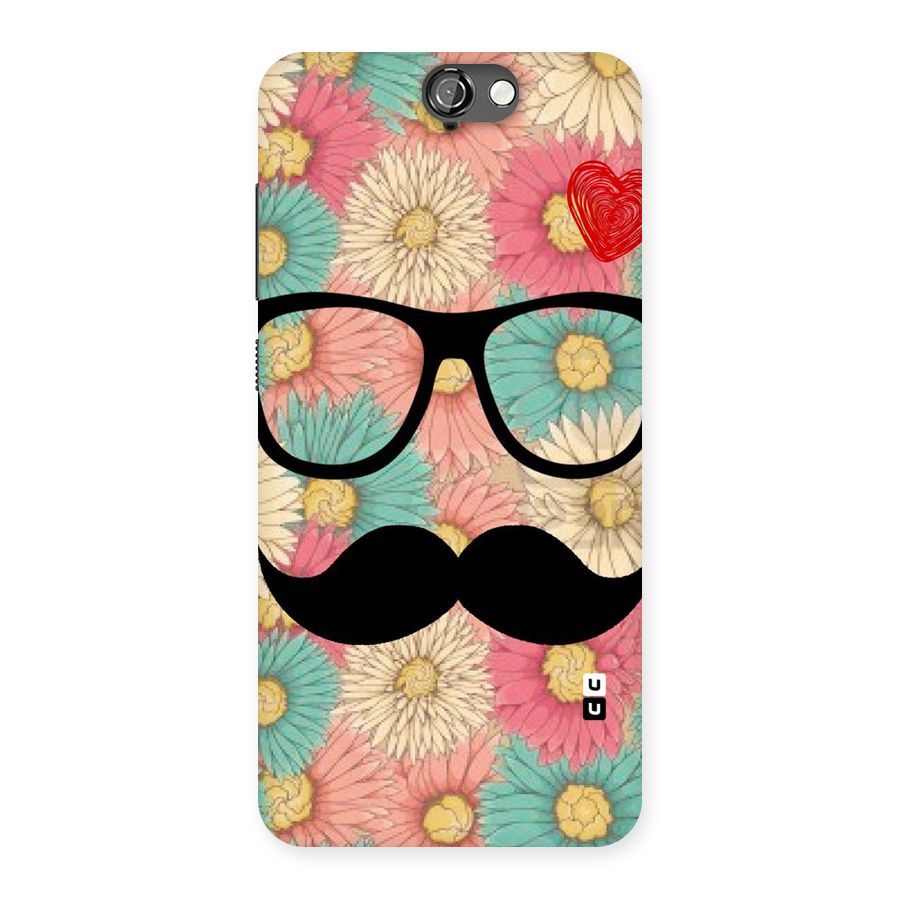 Floral Moustache Back Case for HTC One A9