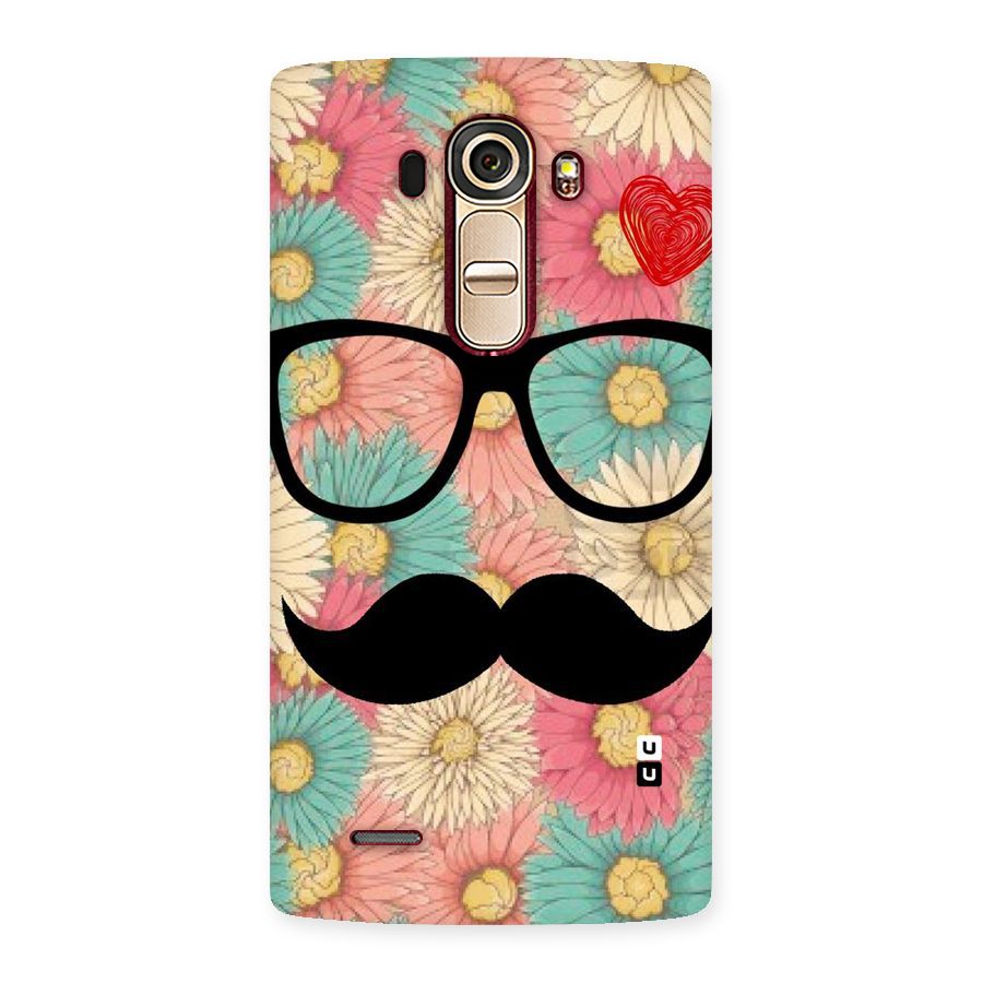 Floral Moustache Back Case for LG G4