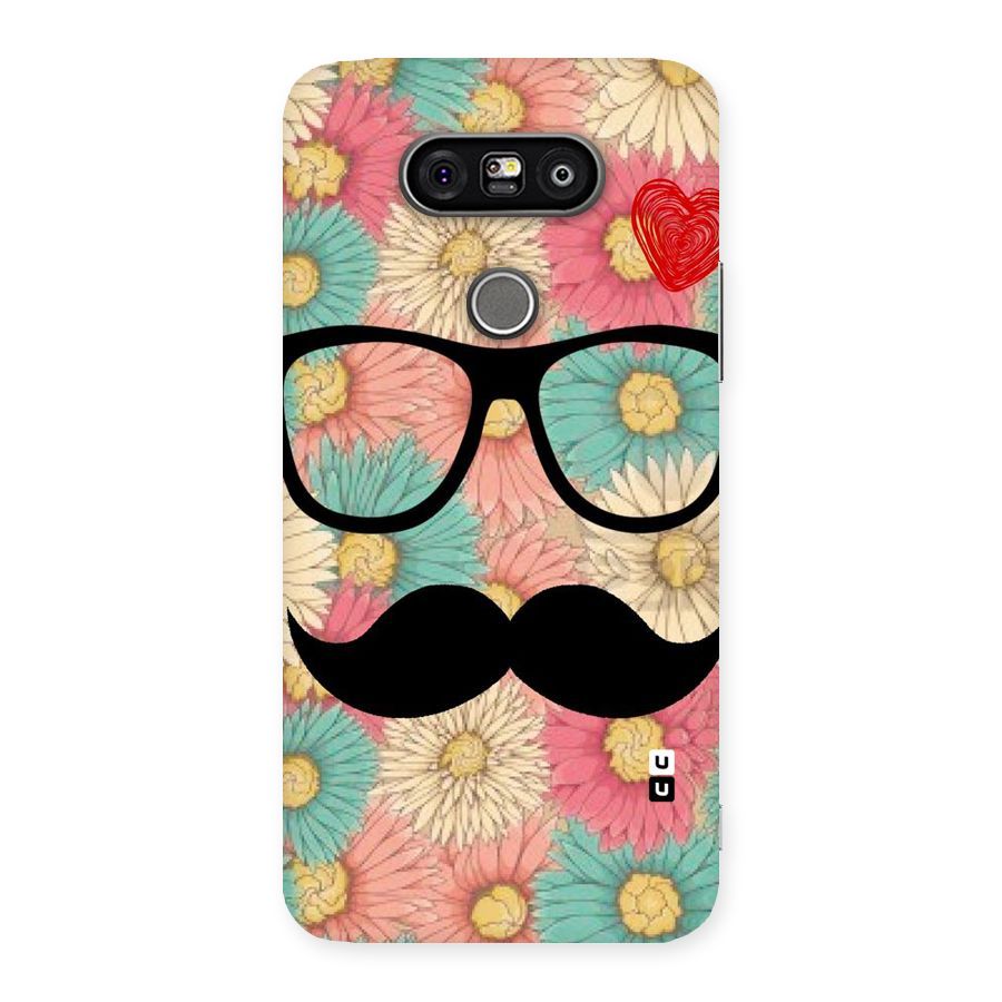 Floral Moustache Back Case for LG G5