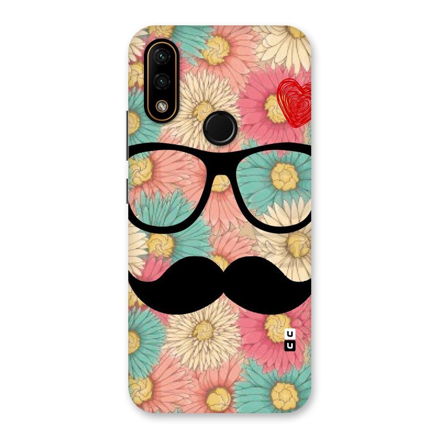 Floral Moustache Back Case for Lenovo A6 Note