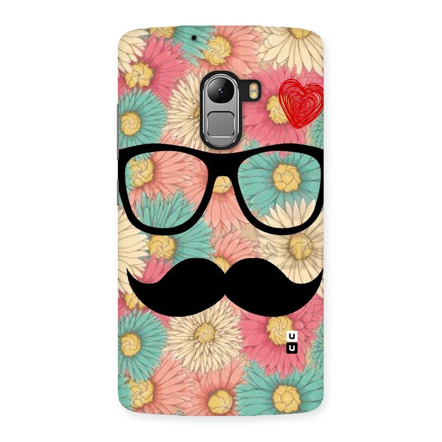 Floral Moustache Back Case for Lenovo K4 Note