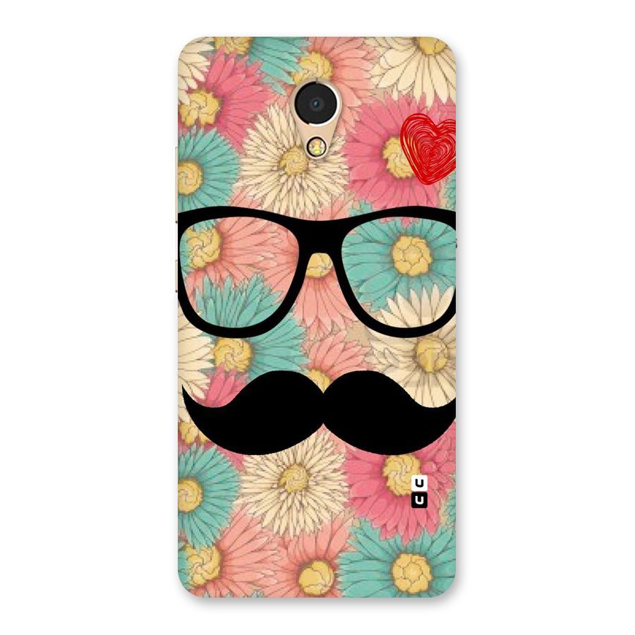 Floral Moustache Back Case for Lenovo P2