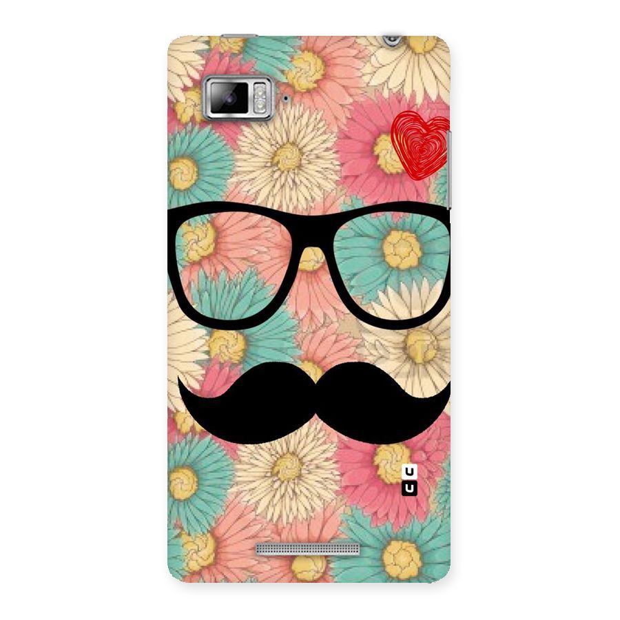 Floral Moustache Back Case for Lenovo Vibe Z K910