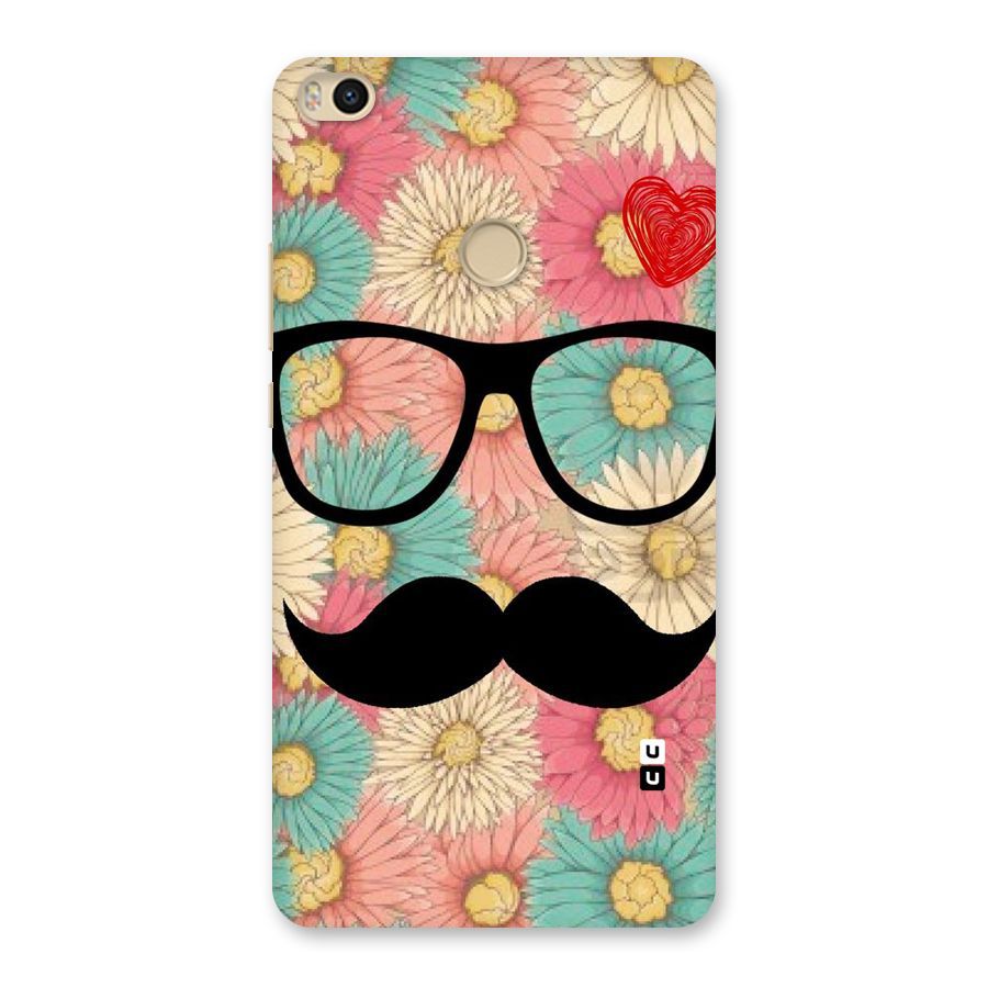 Floral Moustache Back Case for Mi Max 2