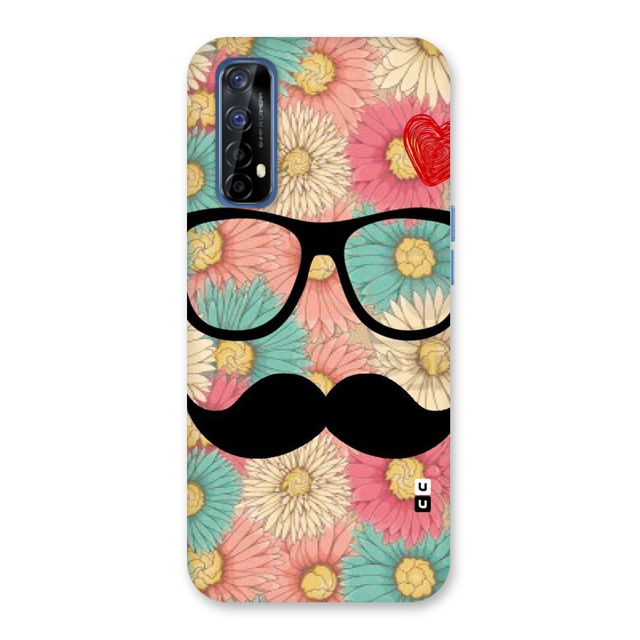 Floral Moustache Back Case for Realme Narzo 20 Pro