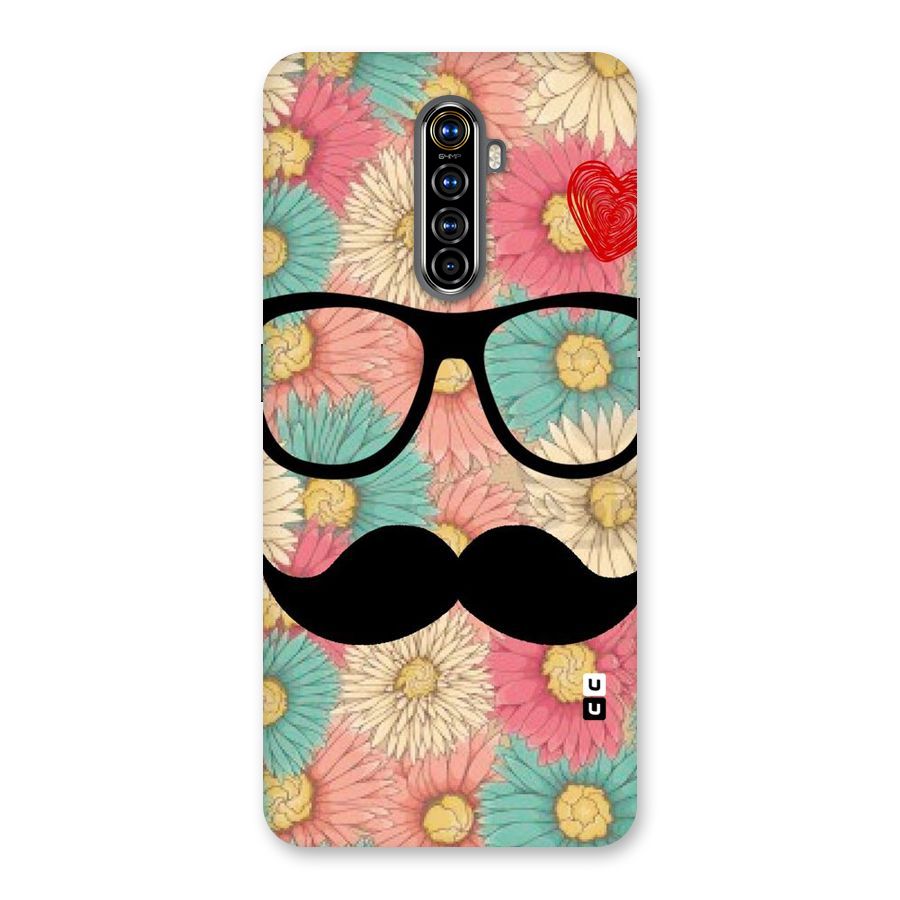 Floral Moustache Back Case for Realme X2 Pro