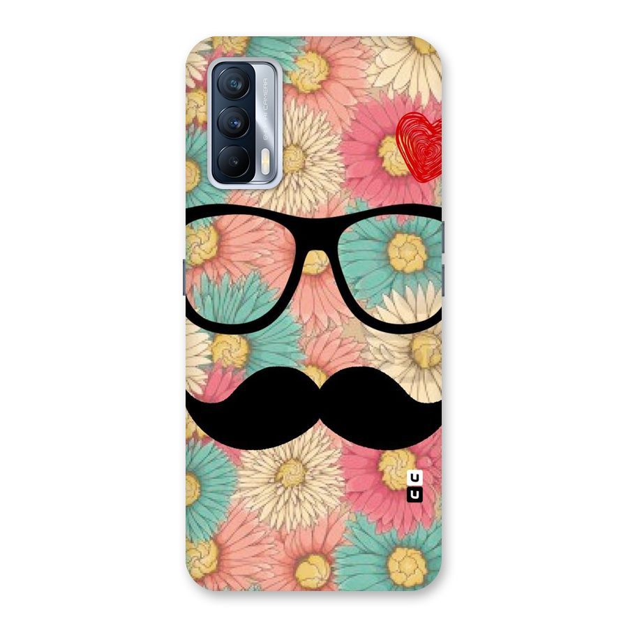 Floral Moustache Back Case for Realme X7