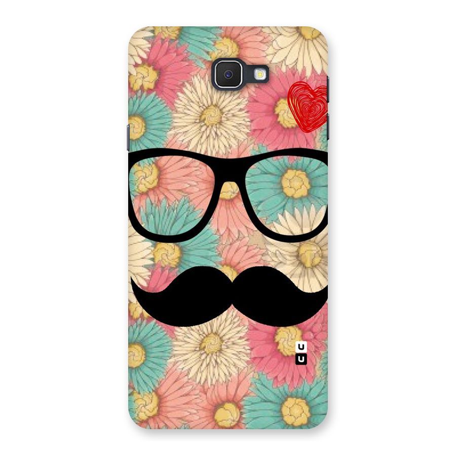 Floral Moustache Back Case for Samsung Galaxy J7 Prime