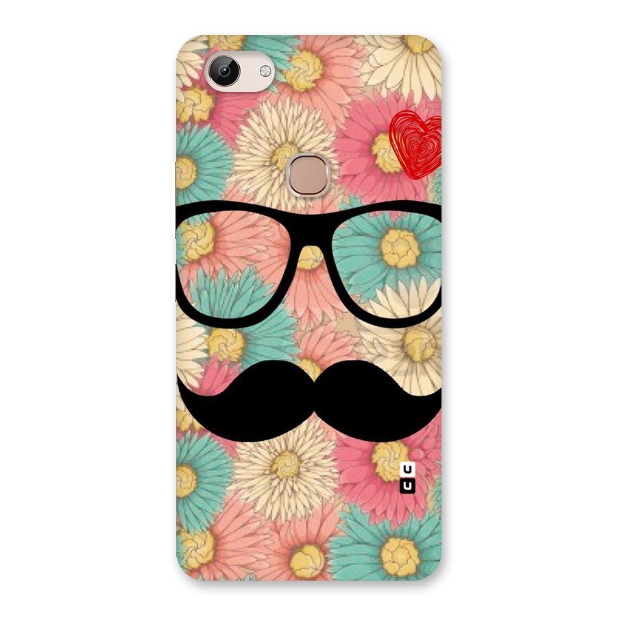 Floral Moustache Back Case for Vivo Y83