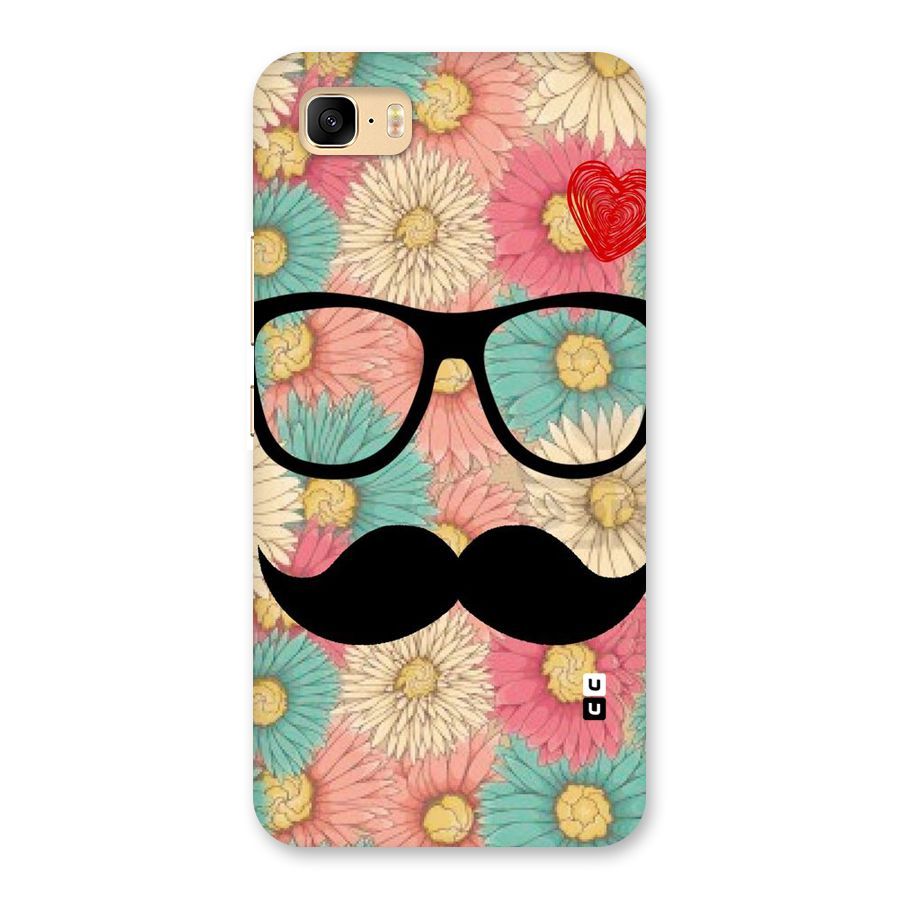 Floral Moustache Back Case for Zenfone 3s Max