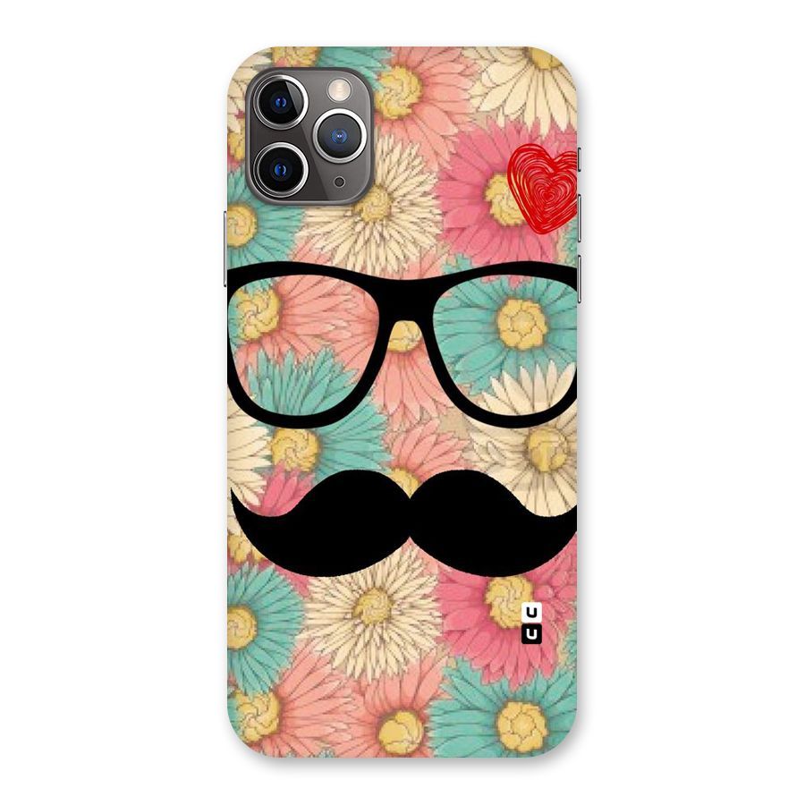 Floral Moustache Back Case for iPhone 11 Pro Max