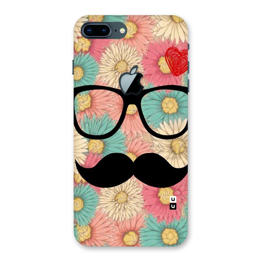 Floral Moustache Back Case for iPhone 7 Plus Apple Cut