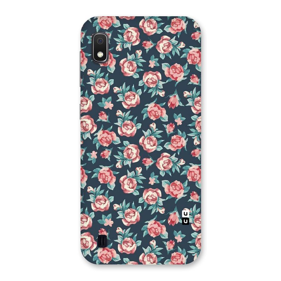 Floral Navy Bloom Back Case for Galaxy A10