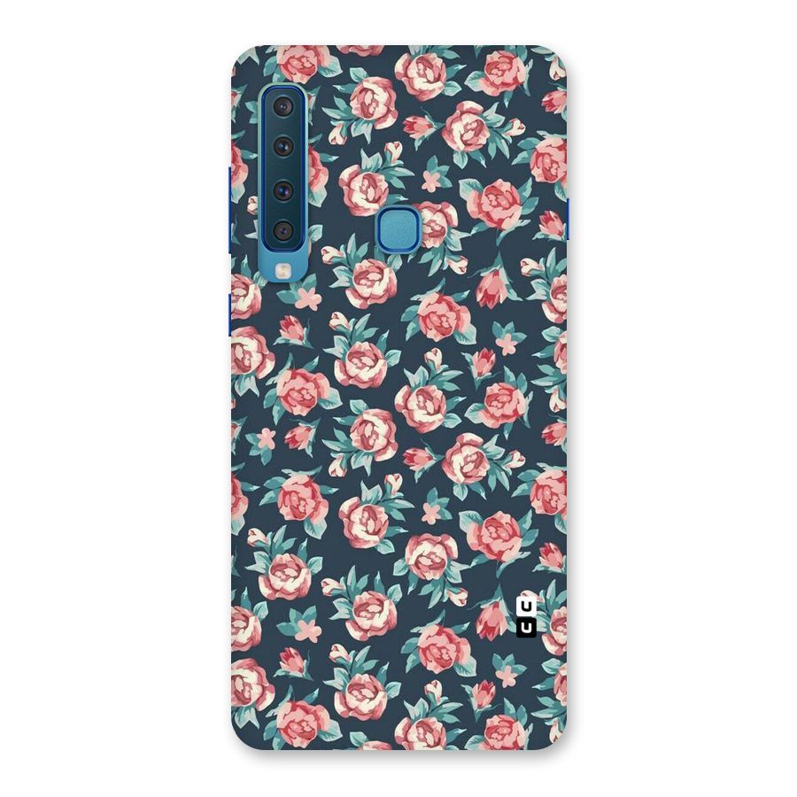 Floral Navy Bloom Back Case for Galaxy A9 (2018)
