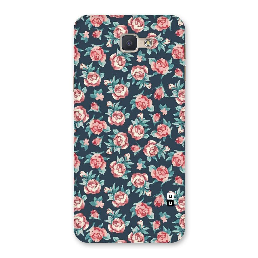 Floral Navy Bloom Back Case for Galaxy J5 Prime